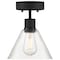 Access Lighting Port Nine Martini, Martini LED SemiFlush, Matte Black Finish, Clear Glass 63146LEDDLP-MBL/CLR - alternate 6